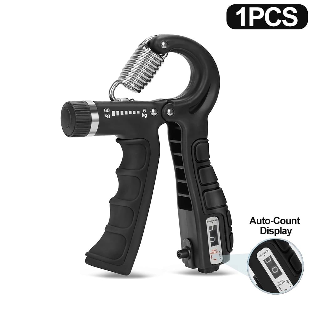 5-60Kg Adjustable Hand Grip Strengthener, Forearm Trainer for Wrist and Finger Exercise Home Gym