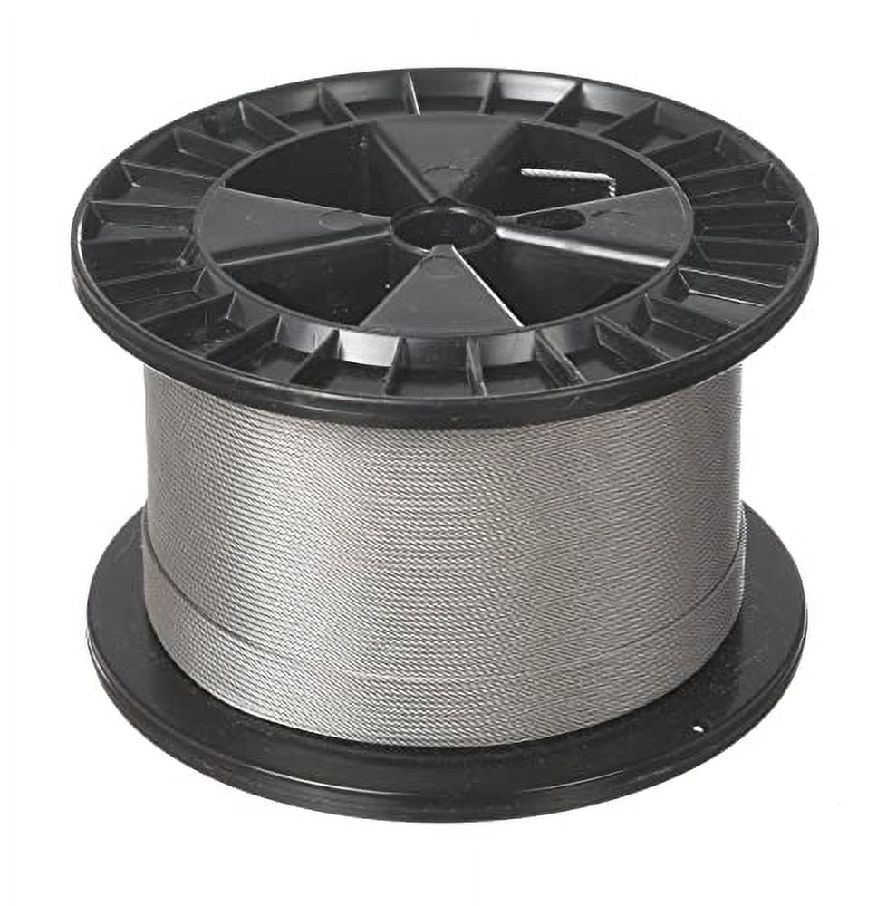 5/64 7x7 Stainless Steel Aircraft Wire Rope Cable T304 500' Reel ...