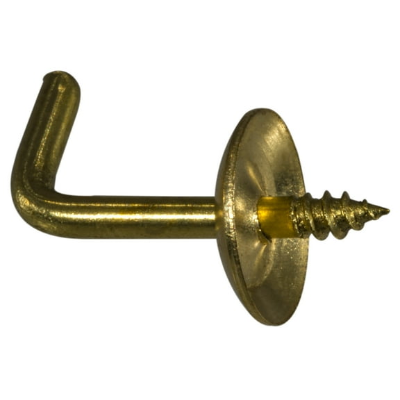 5/64" x 9/32" x 1/2" Brass Shoulder Hooks SHB-097 (30 pcs.)