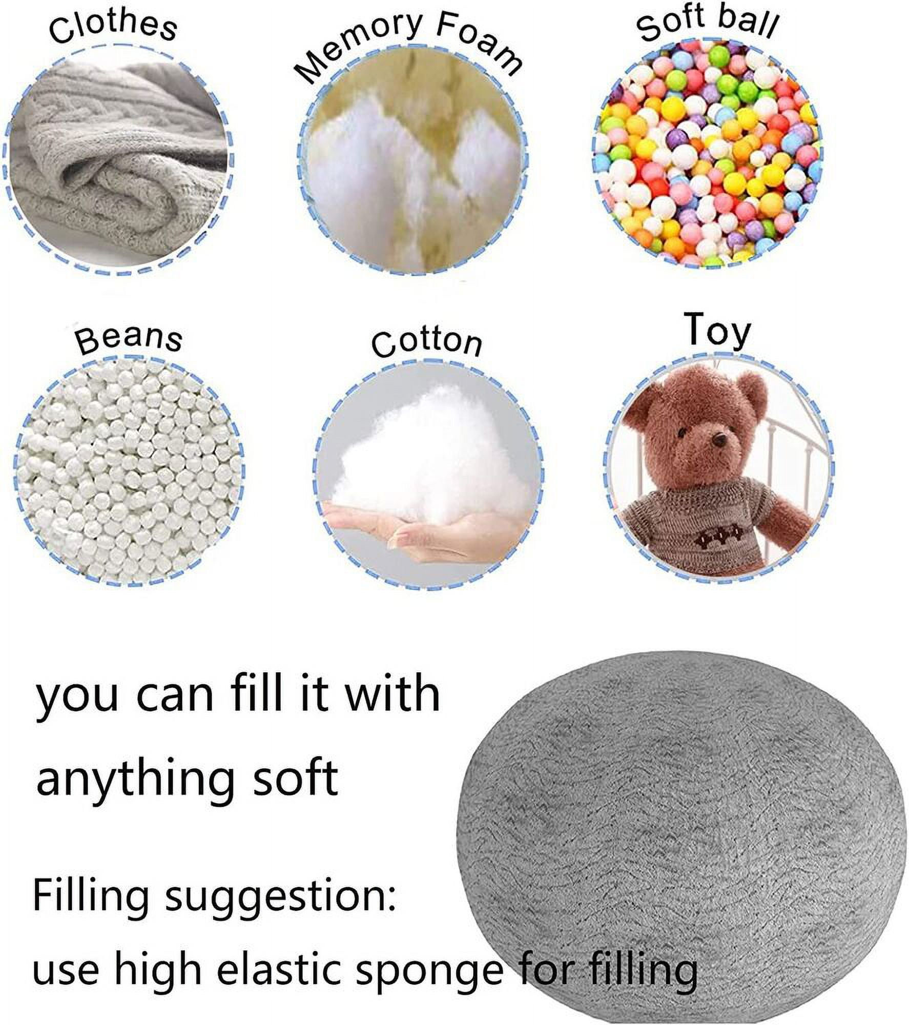 5/6FT Giant Bean Bag Sofa Living Room Chair Memory Microsuede Soft