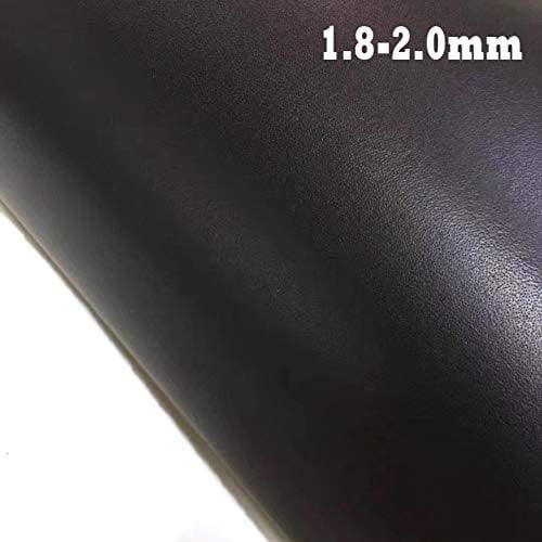 Black Cowhide Leather Sheets for Crafts Tooling Leather 1.8-2.1mm Thick