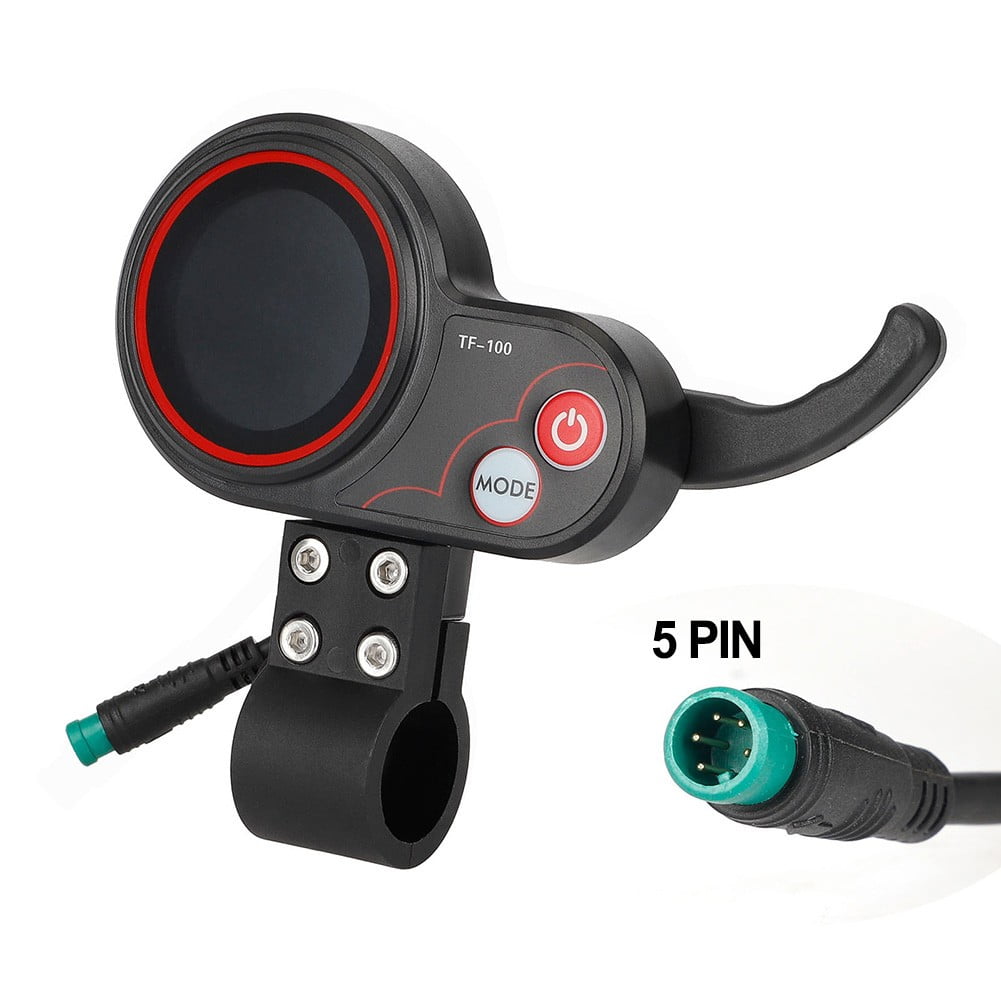 Écran LCD TF-100 Pour Tableau De Bord Scooter électrique Kugoo - Compatible 5 Ou 6 Broches, 36-48V