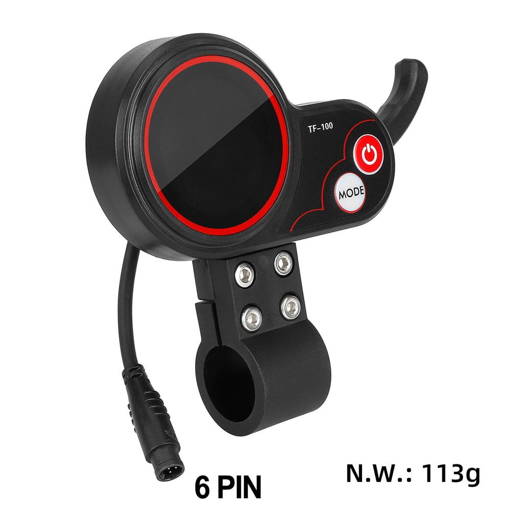 Écran LCD Compatible Kugoo TF-100 – Connecteur 5-6 Broches, Pour Scooter électrique, ABS, 36-48V