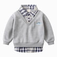 thumbnail image 1 of 5-6T Little Kids Boys Shirts Long Sleeve Button Tops Fall Winter School Casual Clothes Layered Look for 12 18 24 Months 2T 3T 4T 5T 6T Little Kids, 1 of 9