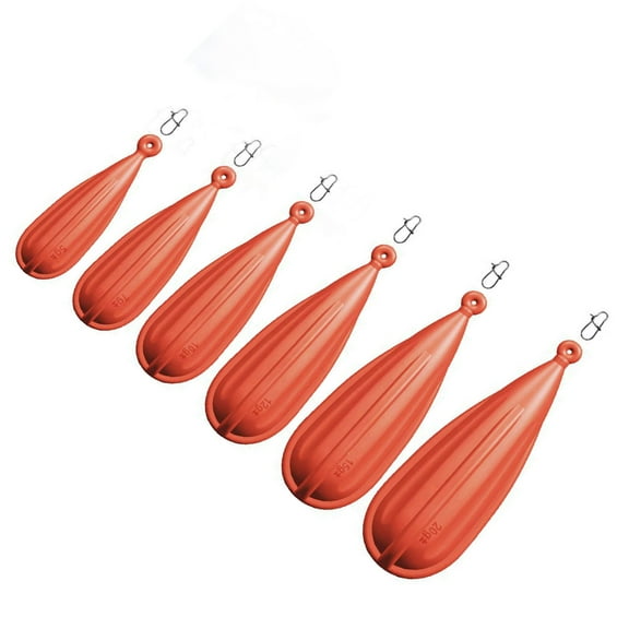 5/6pcs Wear Resistant Kids Casting Plug Soft PVC Baits Casting Plug Different Weights Casting Tools Fishing Accessories