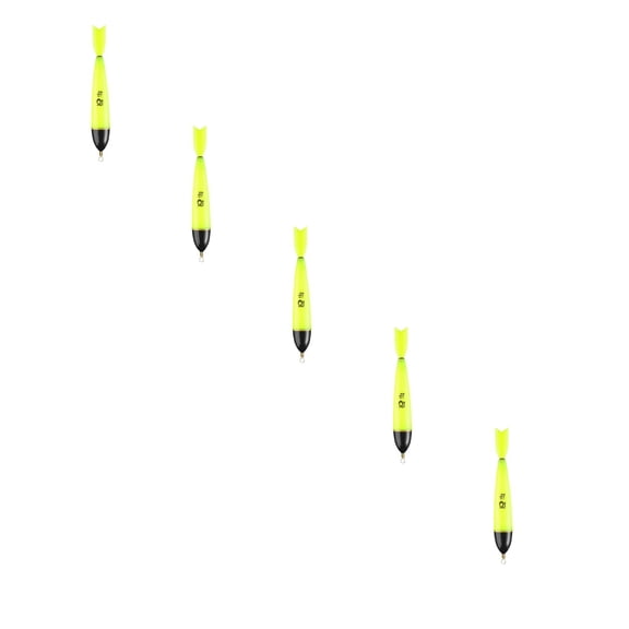 5.7*0.8 Inch Floating Buoys Fishing Float Night Lighting, Lighted Bobbers with LED Glow Light Stick, Weighted Slotted Fishing Floats for Long Cast, Luminous Fishing Float, Fishing Gear Tackle