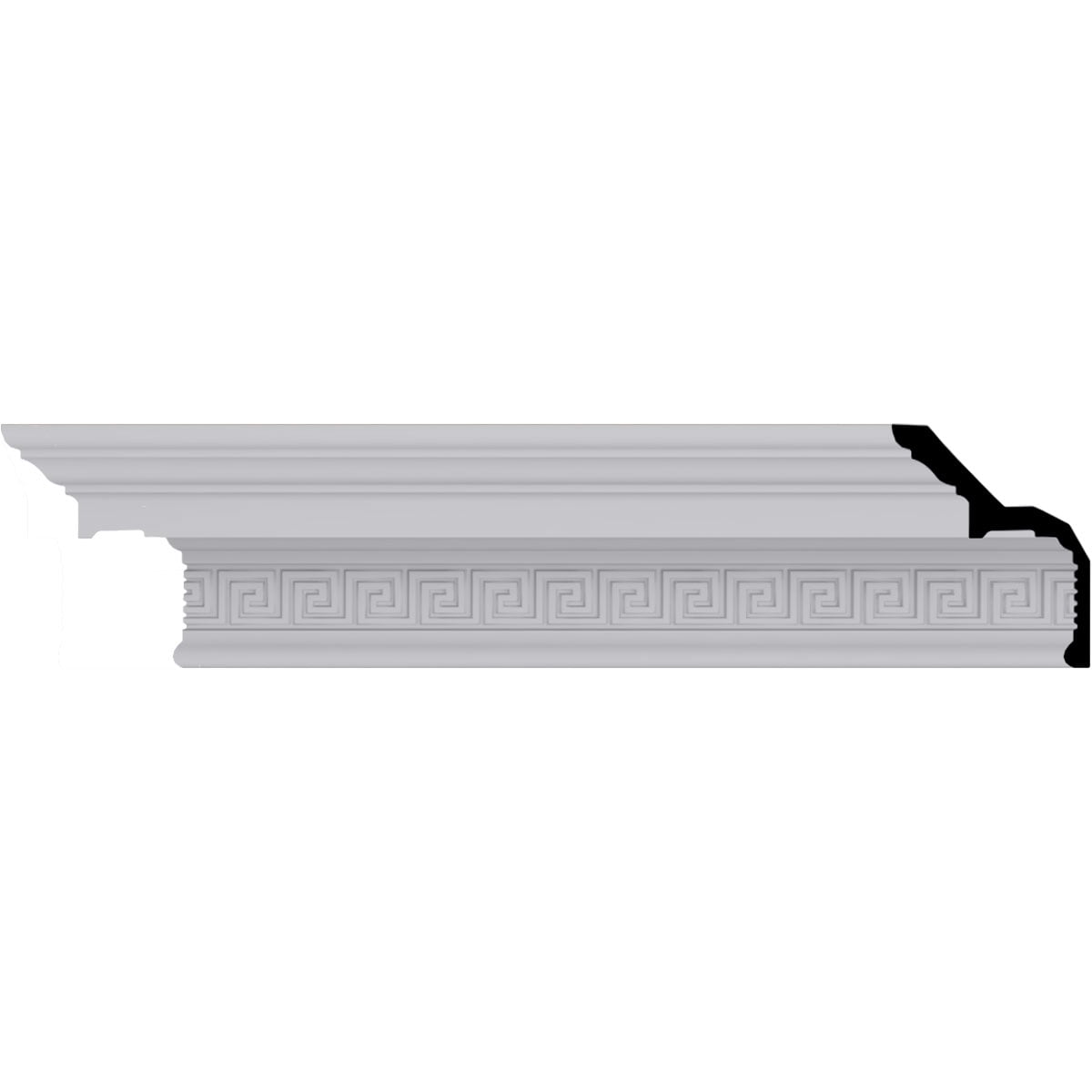 Nestor White Greek Key Polyurethane Crown Moulding