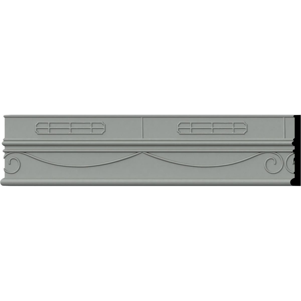 Large Swindon White Urethane Crown Panel Moulding