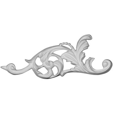 5 7/8"W x 2 3/8"H x 1/2"P Chateau Onlay, Left