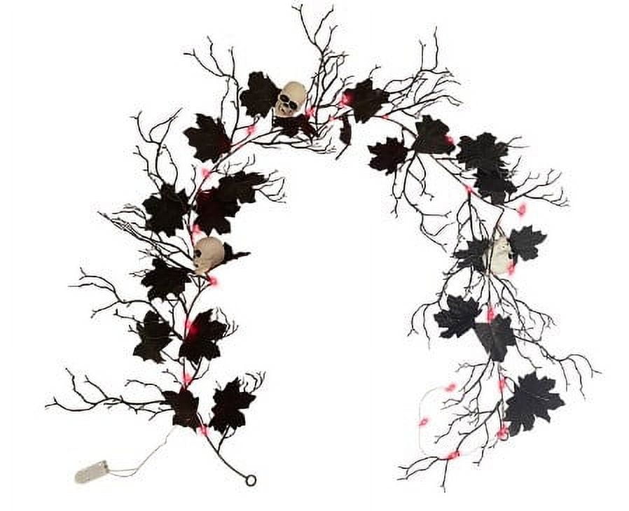 5.7 FT Vine Twig Garland Black Branches Garland For Wall Bedroom Home