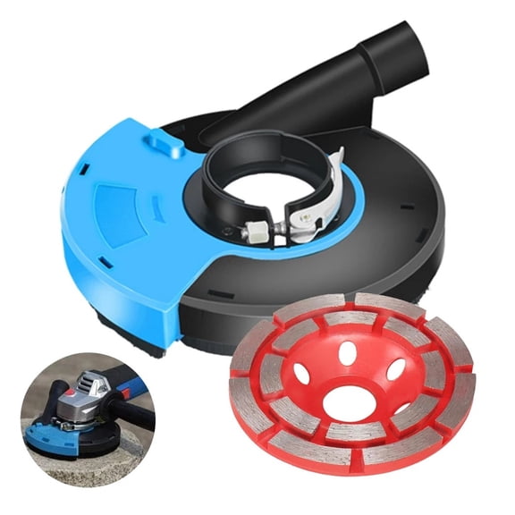 5/7 Inch Angle Grinder Dust Shroud, Universal Surface Grinding Shroud Wheel For Concrete Surface Cement Marble Disc Grinder TooL ,Easy to Setup