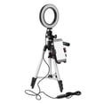 thumbnail image 1 of 5.7 Inch Selfie Ring Light with Tripod Stand for YouTube Video Live stream and Makeup Mini LED Camera Light Cell Phone Holder Stand, 1 of 7