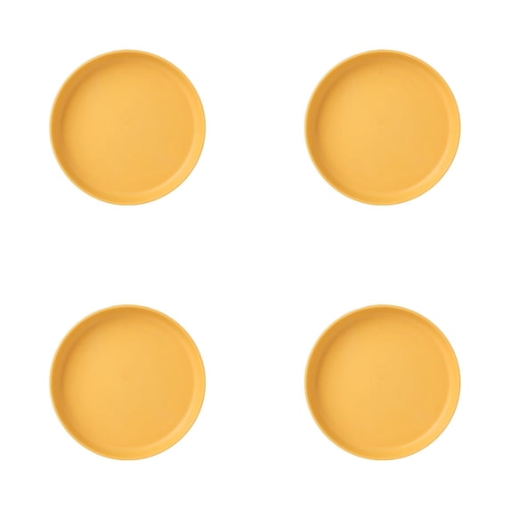 5.7 Inch Small Plastic Plates Set of 4 for Dinner Dessert Snack Fruits, Lightweight BPA-Free & Eco-Friendly Reusable Plates for Kitchen Outdoor Camping and Storage Organizer Use