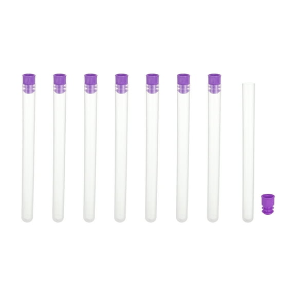 5.7" Length Plastic Sewing Needle Storage Holder, 8 Pcs Portable Case Matte for Craft Knitting, Purple