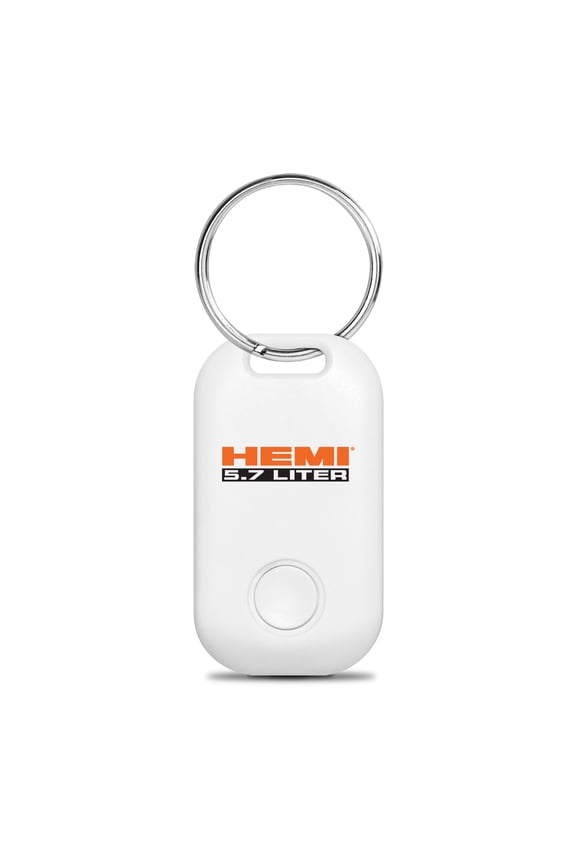 5.7 Liter Bluetooth Smart Key Finder White Key Chain Keyring for Dodge Jeep RAM