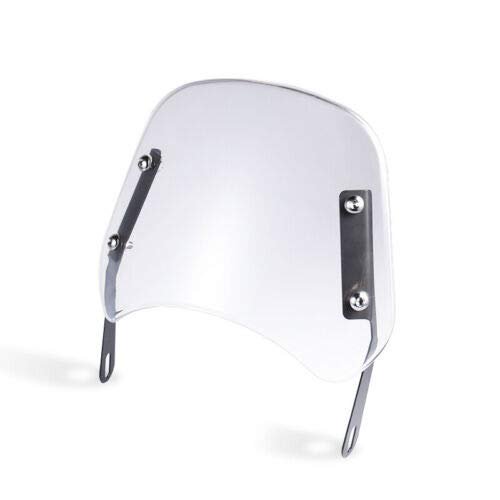 5"-7" Round Motorcycle Headlight Fairing Windscreen Windshield Universal Custom