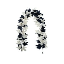 5.7 ft Wedding Fireplace Mantel Wall Hanging Maple-Leaf Garlands Artificial Fall Vine Garland for Halloween Thanksgiving Christmas Decor