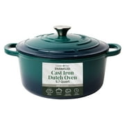 5.7 qt Enameled Cast Iron Dutch Oven Pot with Lid | Slow Cooker for Soup, Stew, and Baking
