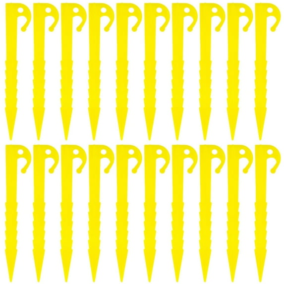 5.71 Inch Tent Stakes -20 pcs Heavy Duty and Larger Durable Tent Pegs Spike Hook for Campings Outdoor and Garden Lawn, Sturdy Canopy Stakes Accessories Suitable for Sand Beach Woods