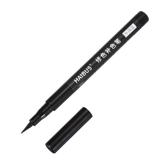 5.71 Inches Fabric Marker Pen, Fabric Brush Point Marker Quick Dry Waterproof for DIY Canvas Denim Linen Clothing Color Repairing, Dark Blue