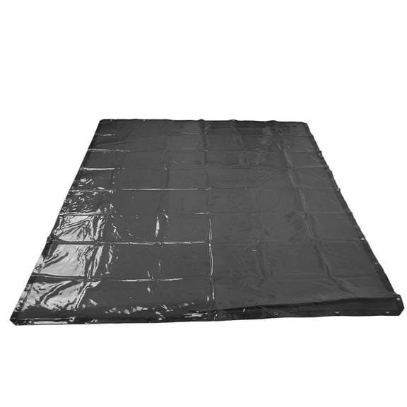 5.71 x 7.68 FT Flame Retardant Welding Curtain Screen Dark Green Vinyl Safety Guard Shield