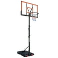 thumbnail image 1 of 5.73-10FT Height Adjustable Portable Basketball Hoop with 44in Backboard, Wheels & Water/Sand Base for Indoor Outdoor Use, Orange & Black, 1 of 8