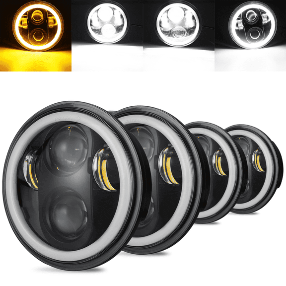 5.75" 5-3/4 LED Headlights High Low Beam DRL for BMW 325e 1984-1987 H5001+H5006