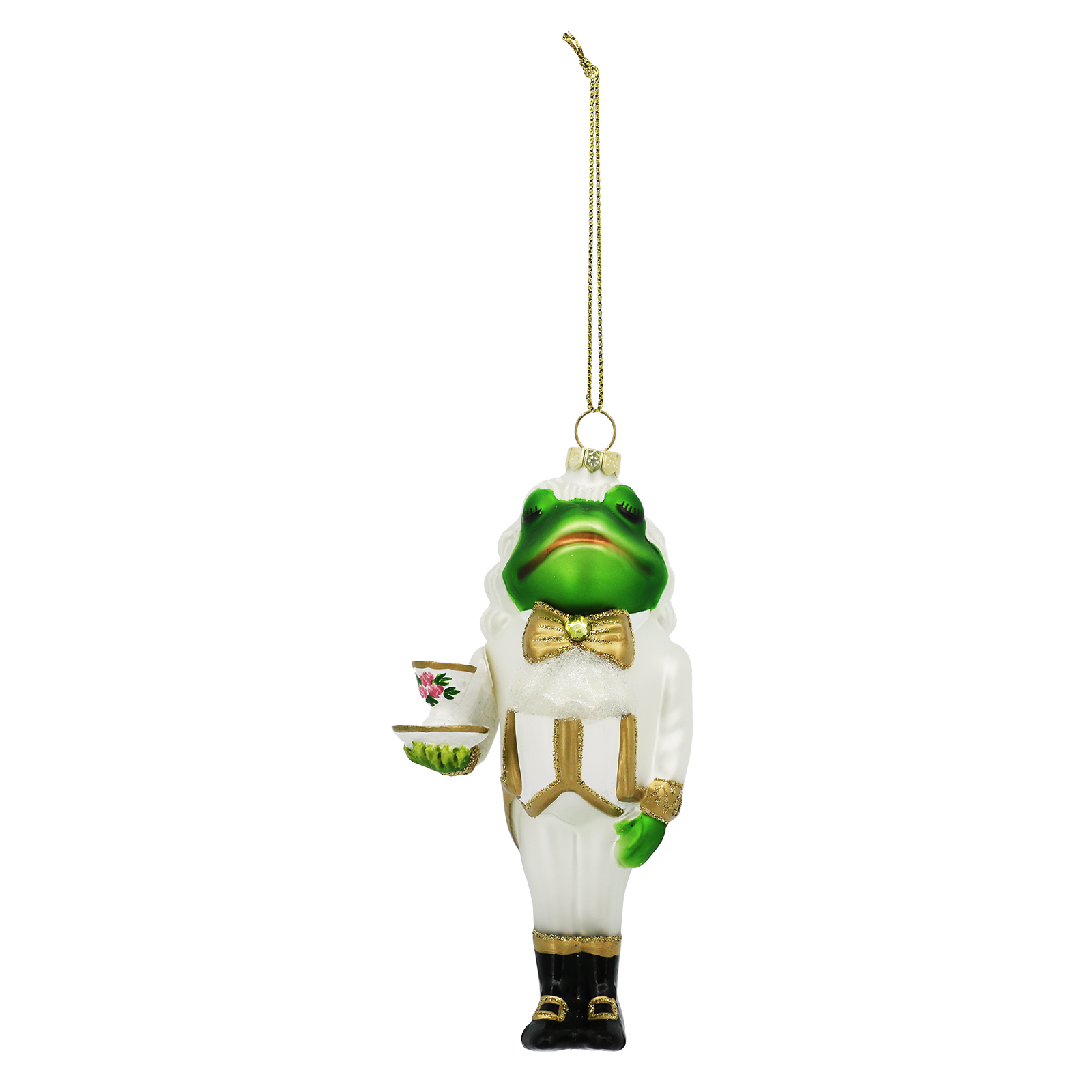 5.75" Frog Prince Glass Ornament by Ashland - Christmas and Holiday Home Decor