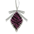 thumbnail image 1 of Allstate 5.75" Glittered Zebra Print Diamond Prism Christmas Ornament - Pink, 1 of 4