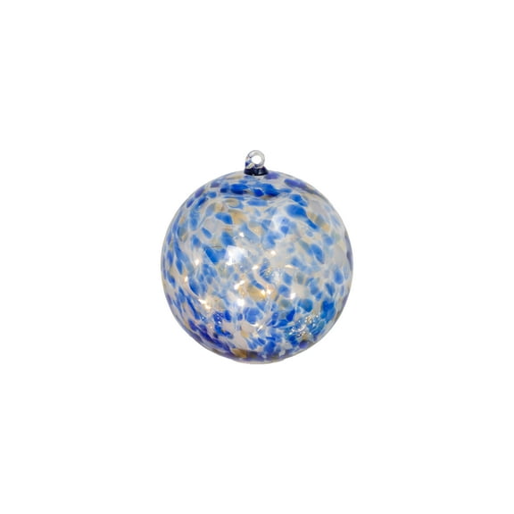 5.75 Inch Elegant Blue Illuminating Hand Blown Glass Sphere