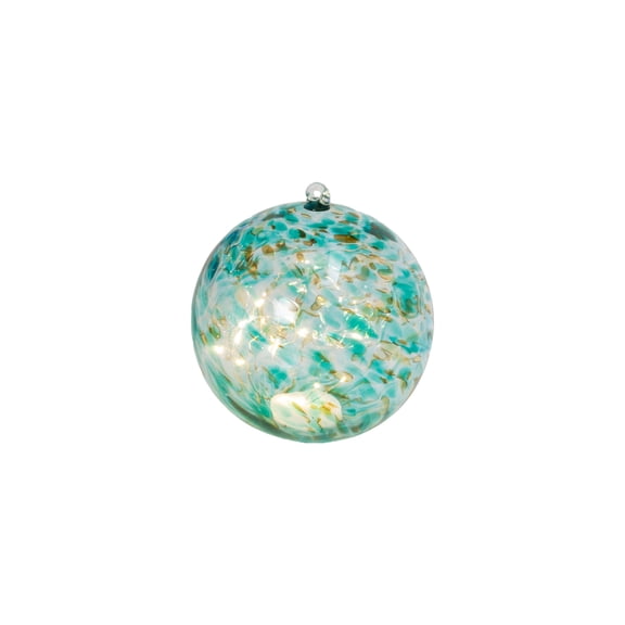 5.75 Inch Turquoise Elegant Illuminating Hand Blown Glass Sphere