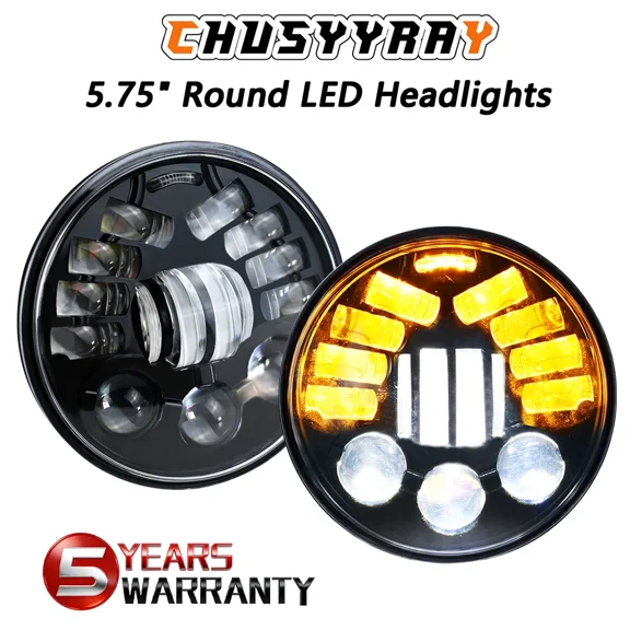 5.75 Inch LED Headlight Projector Lens Hi/Lo Beam for Car Truck Van SUV