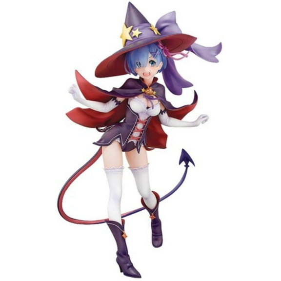 5.75" Red and Purple Re Zero Starting Life Rem Halloween Version Figure
