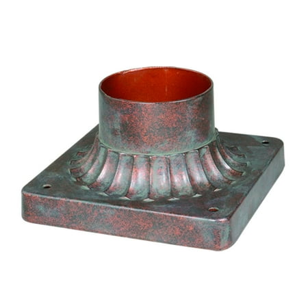 5.75 in. Royal Bronze Pier Mount Adapter for Post Lamp Light