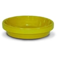 thumbnail image 1 of 5.75 x 0.75 in. Powder Coated Ceramic Saucer, Yellow - Pack of 10, 1 of 1