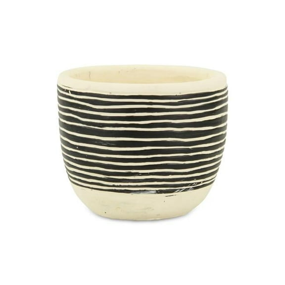 5.75 x 4.75 x 3.5 in. Sankabe Striped Pot