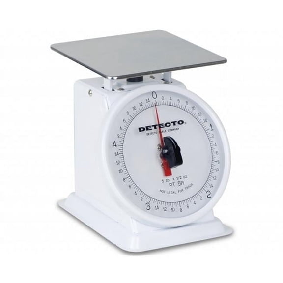 5.75 x 5.75 in. Top Loading Rotating Dial Scale with Stainless Steel- 5 lbs