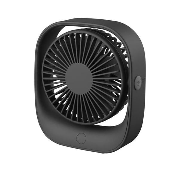 5.75 x 5 in. Black 3 Speed USB Fan
