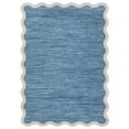 thumbnail image 1 of 5*7FT Washable Living Room Rug, Non-Slip and Soft Bedroom Rug,Low Pile, Foldable, Stain Resistant. Gray blue, 1 of 9