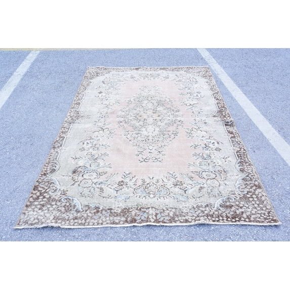 5.7x9.1 ft Large Rug, Art Rug, Floor Rug, Vintage Rug, Antique Rug, Turkish Rug