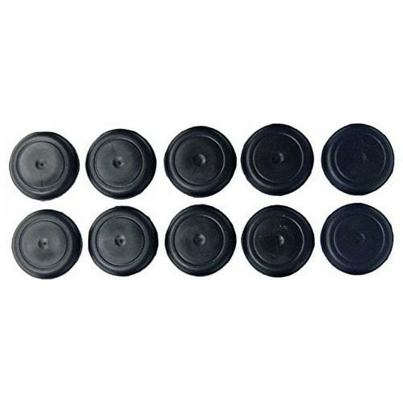 5/8" 0.625 inch Black Rubber Plugs for Flush Mount Body and Sheet Metal Holes Qty 10