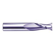 5/8", 1-1/4" LOC, 5/8" Shank Diam, 3-1/2" OAL, 2 Flute, Solid Carbide Square End Mill
