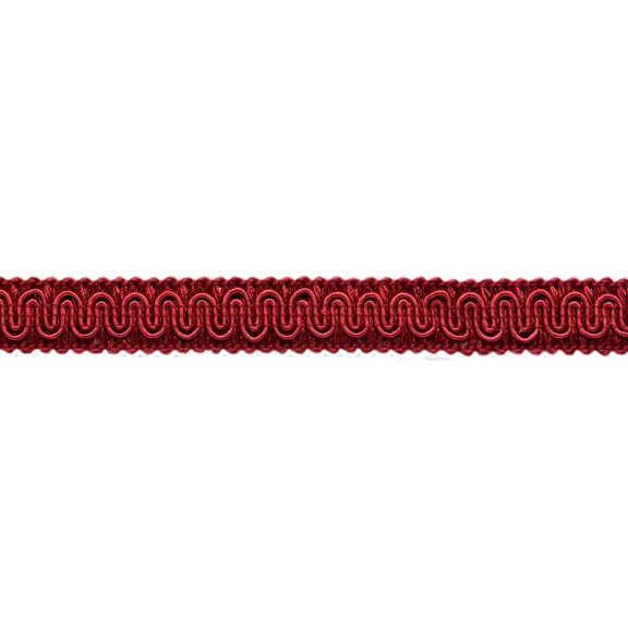 5/8" (1.5cm) Basic Solid Collection Scroll Gimp Braid Trim # 0058SG,, Cherry Red #E13 (Dark Crimson Red) 54.6 Yards (164 ft/50m)