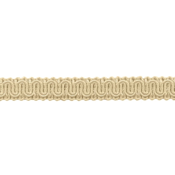 5/8" (1.5cm) Basic Solid Collection Scroll Gimp Braid Trim # 0058SG,, Cream Ivory #A2 (Ivory / Cream) 12 Yards (36 ft/11m)