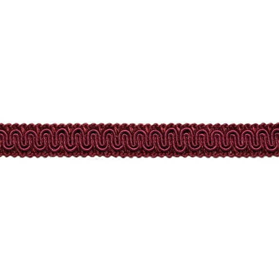 5/8" (1.5cm) Basic Solid Collection Scroll Gimp Braid Trim # 0058SG,, Dark Wine Red #E10 (Dark Burgundy Red) 54.6 Yards (164 ft/50m)