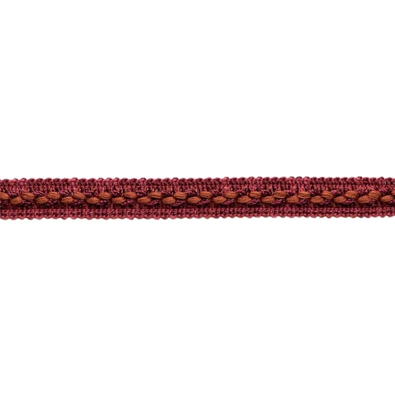 5/8" (1.5cm) Decorative Knitted Gimp Braid Trim # 0058ST, Royal Red #P87 (Crimson Red, Dark Red) Sold By The Yard (36"/3 ft/0.9m)