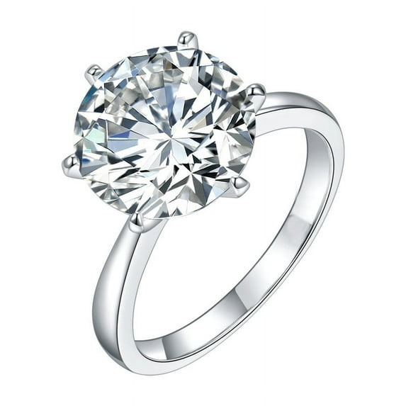 5/8/10 Carat Moissanite Rings for Women D-Color Clarity Moissanite Wedding Rings Set for Bridal Simulated Diamond Promise Ring Fiancee Lab Grown Diamond Travel Rings for Lady