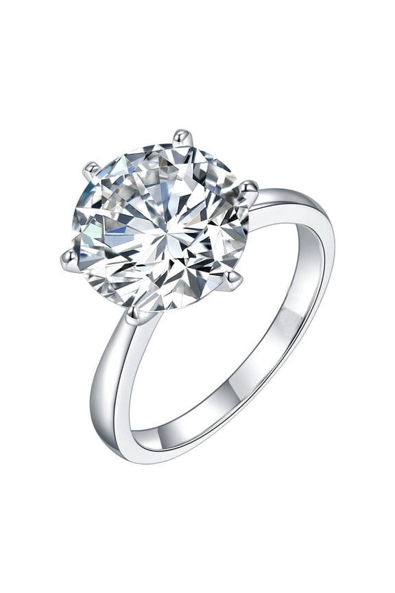 5/8/10 Carat Moissanite Rings for Women D-Color Clarity Moissanite Wedding Rings Set for Bridal Simulated Diamond Promise Ring Fiancee Lab Grown Diamond Travel Rings for Lady