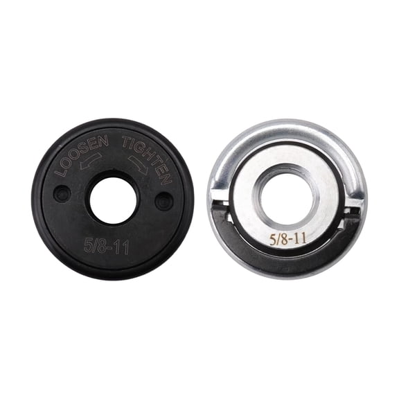 5/8"-11 Angle Grinder Flange Nuts 2-Pack,Quick Release Locking Kit. Self-Locking for 4-1/2" 5" 7" 9" Grinders