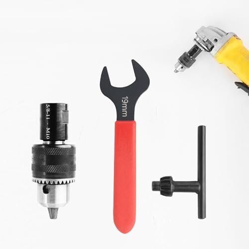 5/8-11 Angle grinding machine special conversion chuck, 1.5-10mm diameter metal drill chuck with fixed converter and quick replacement, stable use, can replace electric drill holes$$
